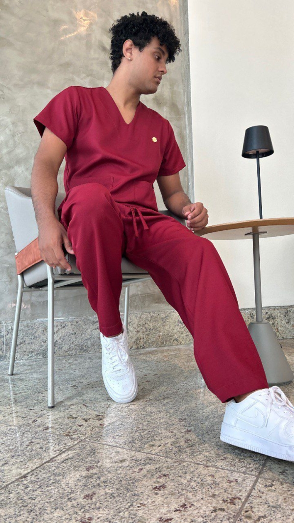 Scrub Masculino Marsala - Image 7