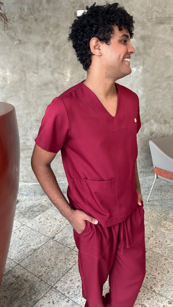 Scrub Masculino Marsala - Image 8