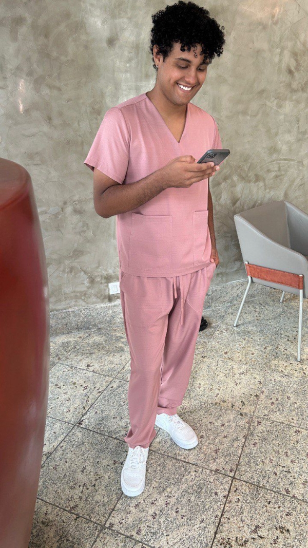 Scrub Masculino Rosê